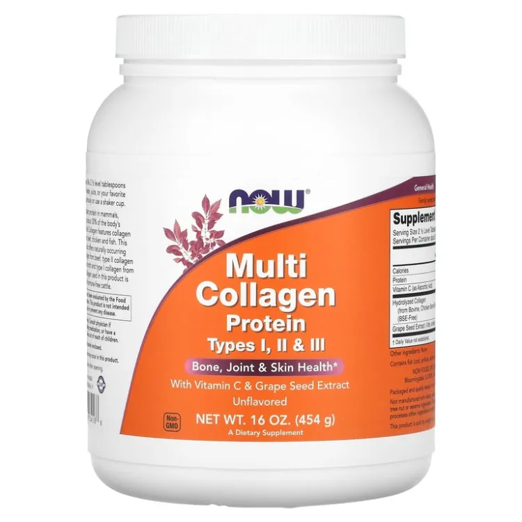 NOW, Multi Collagen Protein, 454 г купить в интернет-магазине Slon PP