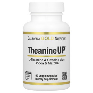 California Gold Nutrition, TheanineUP, 60 капс