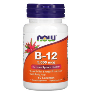 NOW, B-12, 60 капс (60 порций)