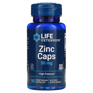 Life extension, Zinc 50 мг, 90 капс (90 порций)