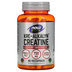 NOW, Kre-Alcalyn, 750 ΠΌΠ³, 120 ΠΊΠ°ΠΏΡ (60 ΠΏΠΎΡΡΠΈΠΉ)