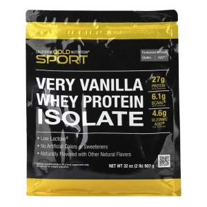California Gold Nutrition, Sport Whey Protein Isolate, 907 г