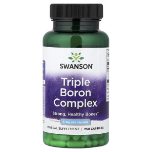Swanson, Triple Boron Complex 3 мг, 250 капс (250 порций)
