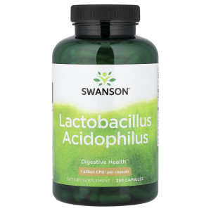 Swanson, Lactobacillus Acidophilus 1 Billion, 250 капс (125 порций)