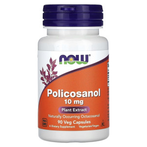 NOW, Policosanol, 10 мг, 90 капс