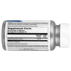 KAL, Charcoal Activated Coconut, 50 капсул