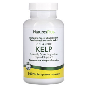 Natures Plus, Kelp & Iodine, 300 табл (300 порций)