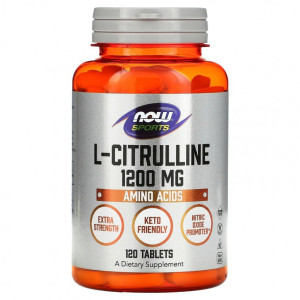 NOW, L-Citrulline, 1200 мг, 120 табл (120 порций)