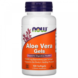 NOW, Aloe Vera, 10000 мг, 100 капс (50 порций)