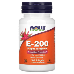 NOW, E-200 DA, 100 софтгель (100 порций)