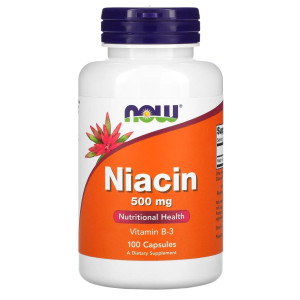 NOW, Niacin, 500 мг