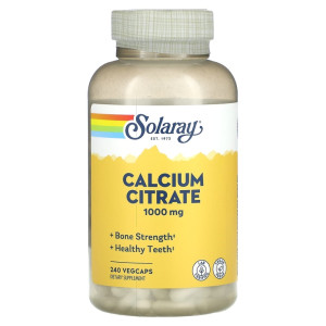 Solaray, Calcium Citrate 1000, 240 капс (60 порций)