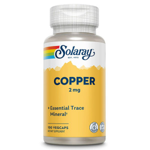 Solaray, Copper, 2 мг, 100 капс (100 порций)