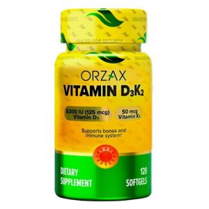 ORZAX, D3+K2, 120 капс (120 порций)