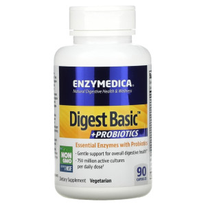 Enzymedica, Digest Basic + probiotics, 90 капс
