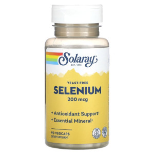 Solaray, Selenium 200 мг, 90 капс (90 порций)