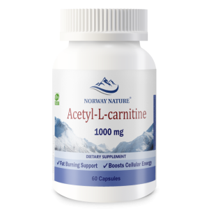 Norway Nature, Acetyl L-Carnitine, 1000 мг, 60 капс (30 порций)