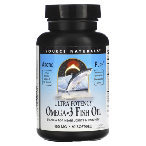 Source Naturals, Omega-3 Ultra, 60 капс (30 порций)