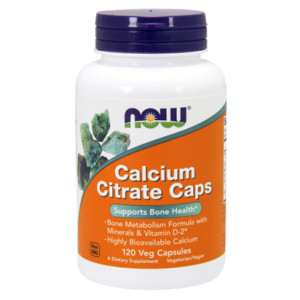 NOW, Cal Citrate Plus, 120 капс (40 порций)