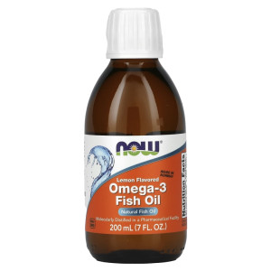 NOW, Omega-3, 200 мл (40 порций)