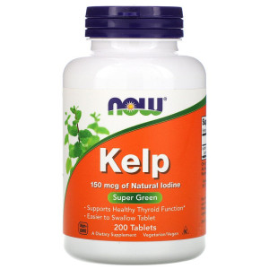 NOW, Kelp, 150 мкг, 200 табл (200 порций)