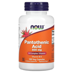 NOW, Pantothenic Acid, 500 мг, 100 капс (100 порций)