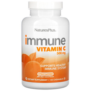 Natures Plus, Immune Vitamin C, 100 жев табл (100 порций)