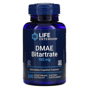 Life Extension, DMAE, 150 мг, 200 капс (200 порций)