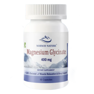 Norway Nature, Magnesium Glycinate 400 мг, 90 капс
