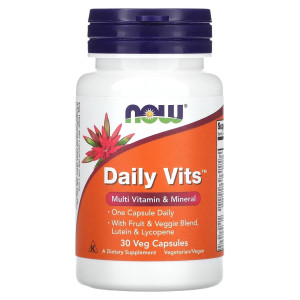 NOW, Daily Vits, 30 капс (30 порций)