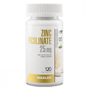 MAXLER, Zinc Picolinate, 120 капс (120 порций)