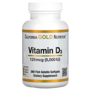 California Gold Nutrition, Vitamin D3 5000 МЕ