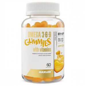 MAXLER, Omega 3-6-9 Gummies, 60 марм (20 порций)