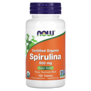 NOW, Spirulina, 500 mg