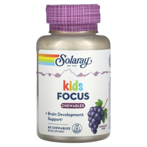 Solaray, Kids Focus, 60 жев табл (60 порций)