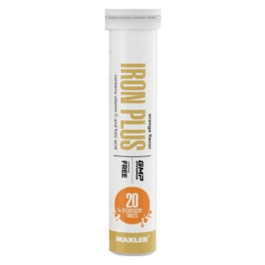 MAXLER, Iron Plus, 20 шип табл (20 порций)
