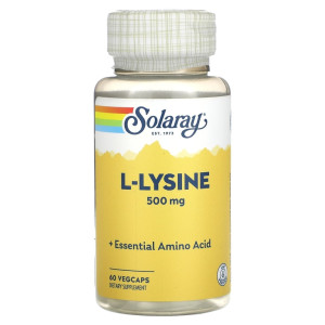 Solaray, L-Lysine 500 мг, 60 капс (60 порций)