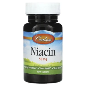 Carlson, Niacin 50 мг, 100 табл
