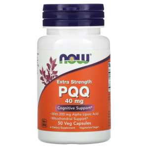 NOW, PQQ 40 мг, 50 капс (50 порций)