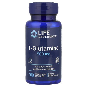 Life Extension, L-Glutamine 500 мг, 100 капс