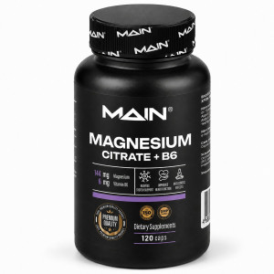 MAIN, Magnesium Citrate + B6, 120 капс (60 порций)