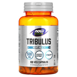 NOW, Tribulus, 500 мг, 100 капс (100 порций)
