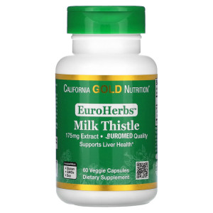California Gold Nutrition, Milk Thistle 175 mg, 60 капс (60 порций)