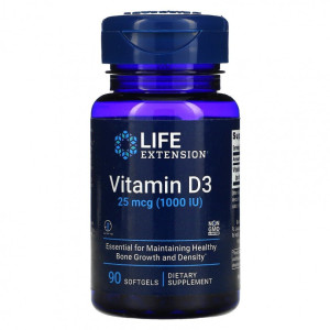 Life Extension, D3, 1000 мг