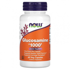 NOW, Glucosamine, 1000 мг, 60 капс (30 порций)