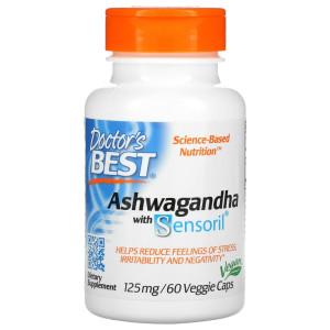 Doctor's Best, Ashwagandha 125 mg, 60 капс