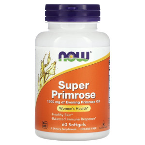 NOW, Super Primrose Oil, 1300 мг