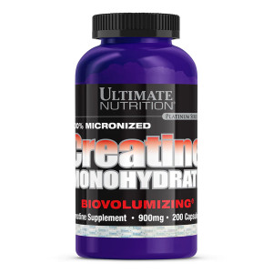 Ultimate Nutrition, Creatine Monohydrate, 900 мг, 200 капс (40 порций)