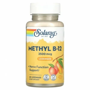 Solaray, Methyl B-12, 60 пастилок (60 порций)