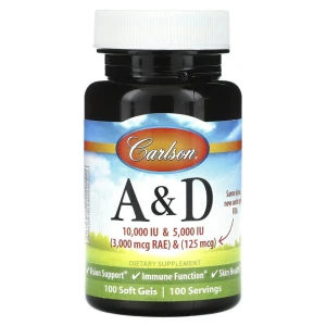 Carlson, Vitamin A&D 25000/1000 МЕ, 100 софтгель